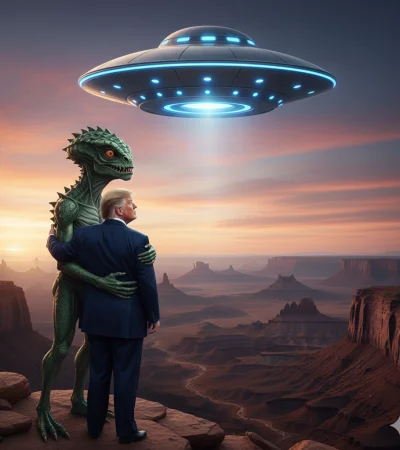 El presidente Trump, según el documental, "tomó conciencia de los hechos básicos" sobre la vida no humana y podría revelarlo al mundo.