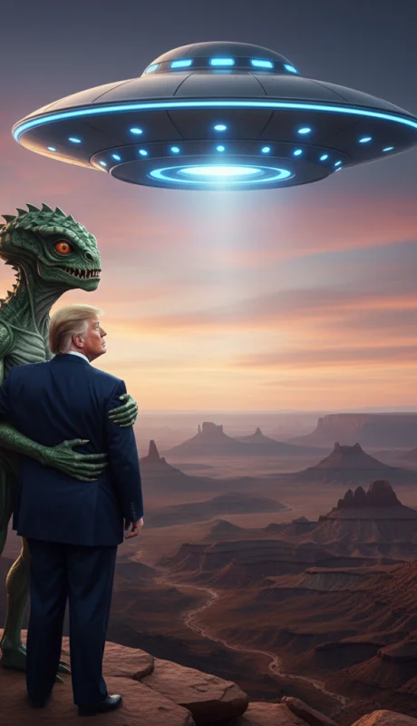 El presidente Trump, según el documental, "tomó conciencia de los hechos básicos" sobre la vida no humana y podría revelarlo al mundo.