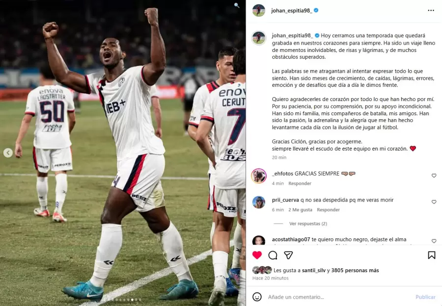 Romaña se despidió de San Lorenzo.