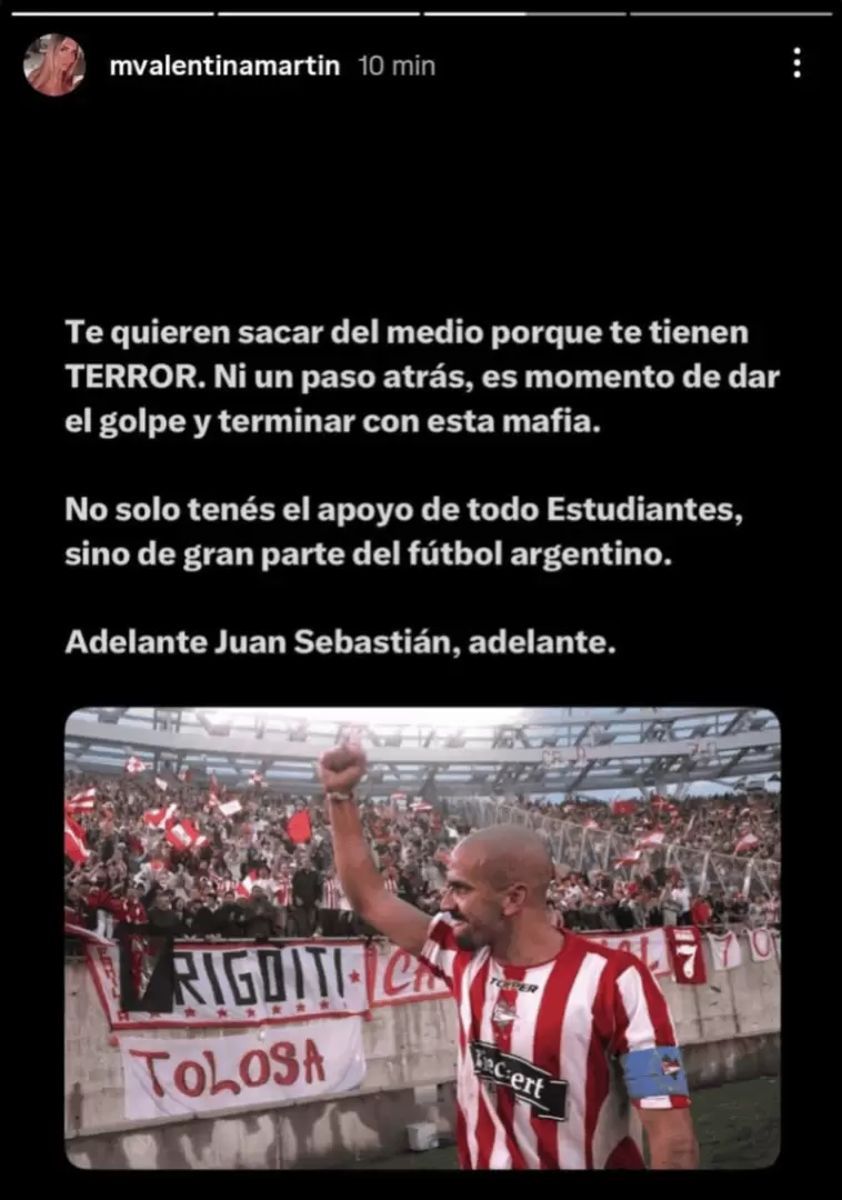Los polémicos posteos de la esposa de Juan Sebastián Verón/ Fuente: Instagram