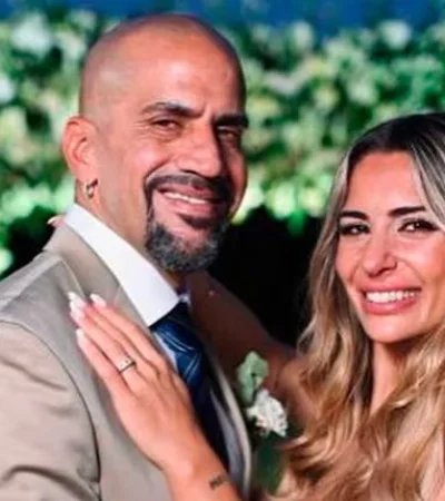 Juan Sebastián Verón junto con su esposa Valentina Martín/ Fuente: Instagram