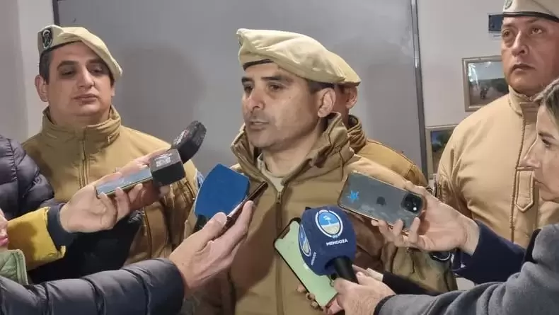 Adrián Ríos,  jefe de la Policía Rural de Mendoza.