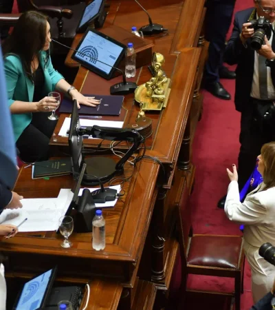 Bullrich y Villarruel en el Senado