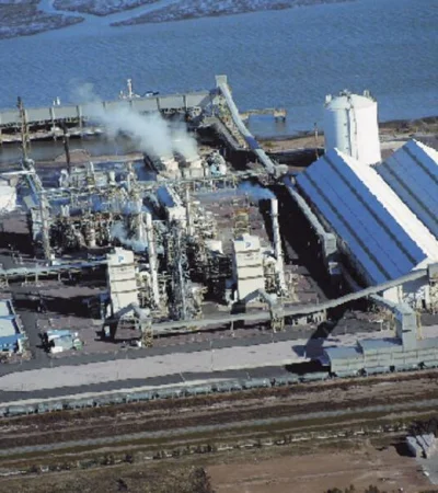 Planta de Profertil en Bahía Blanca.