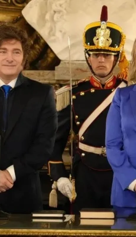 Javier Milei con la nueva ministra de Seguridad Alejandra Monteoliva