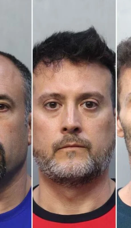 Los cinco empresarios mendocinos detenidos por el robo en el shopping estadounidense.