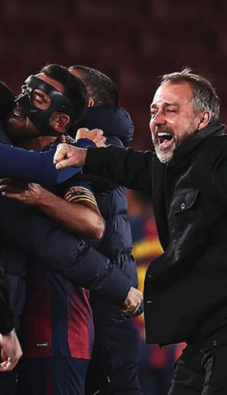 La celebración del Barça