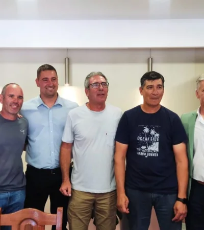 El subsecretario de Deportes, Federico Chiapetta, visitó el Sur.