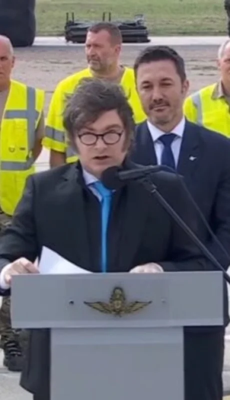 Javier Milei brindó un acto en Río Cuarto, Córdoba