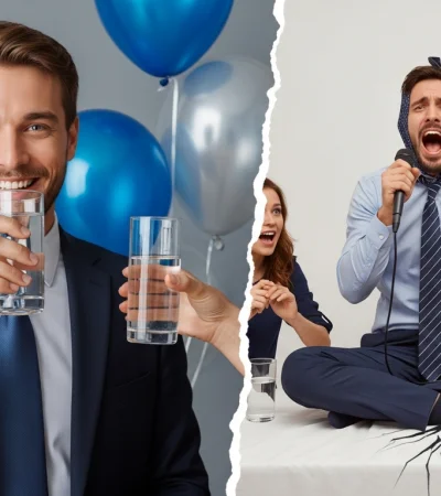 Aunque la oferta sea tentadora, intercalar agua entre cada copa es la estrategia clave para mantener la compostura profesional.