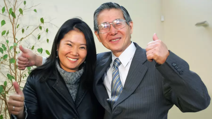 El dictador Alberto Fujimori y su hija Keiko