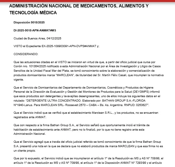 Resolución de ANMAT