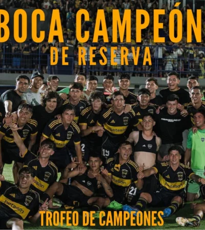 Boca nuevamente campeón en Reserva.