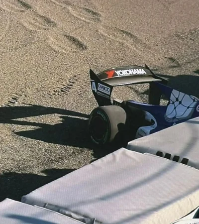 El auto de Doohan tras el tercer choque consecutivo en Japón.