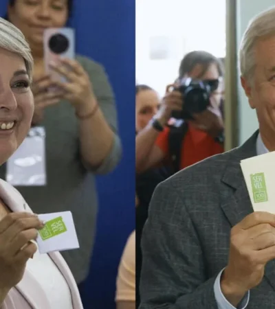 Los candidatos votaron en la segunda vuelta.