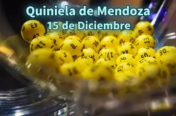 Quiniela de Mendoza hoy EN VIVO: resultados del lunes 15 de diciembre de 2025