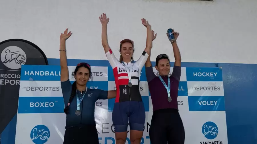 El podio de las chicas