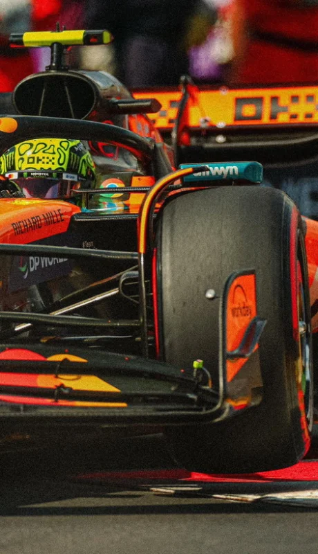 El McLaren de Lando Norris