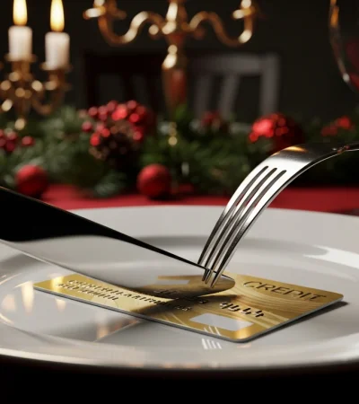 Financiar la fiesta. Ante la caída del poder adquisitivo, muchas familias optan por "tarjetear" la cena navideña.