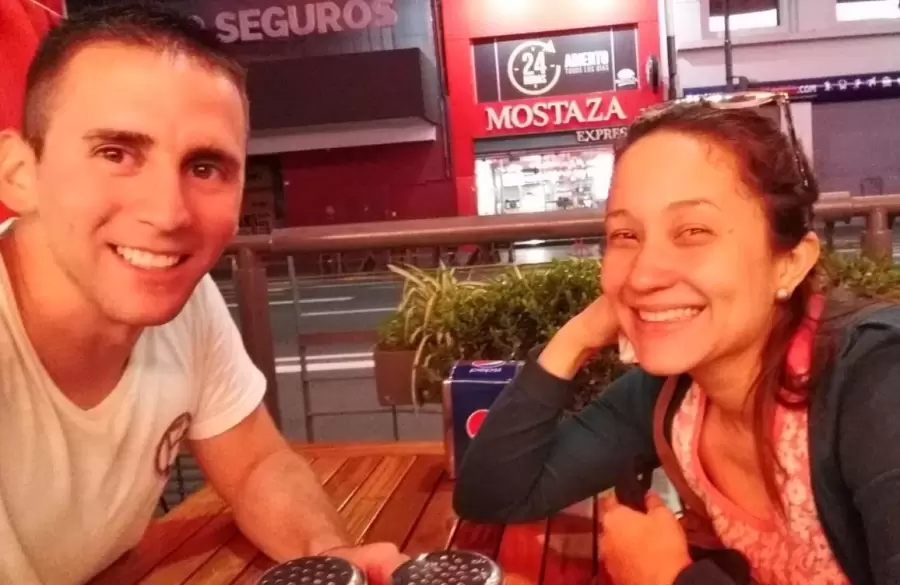 Otros tiempos: Nahuel junto a María Alexandra.