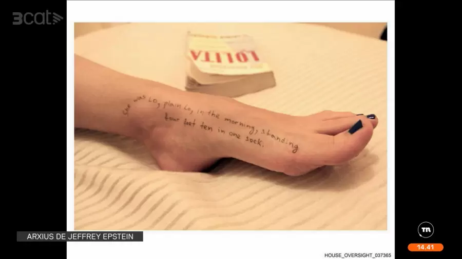 Una fotografía que refiere a la película Lolita.