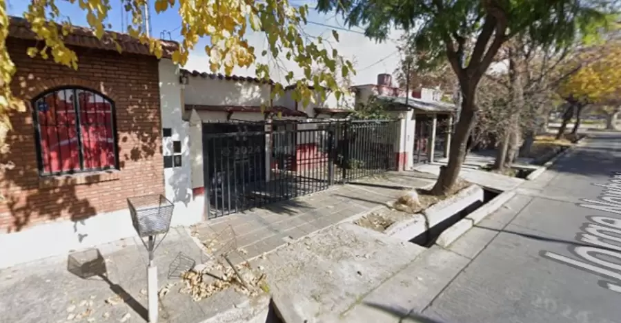 Frente de la vivienda donde ocurrió el estallido.