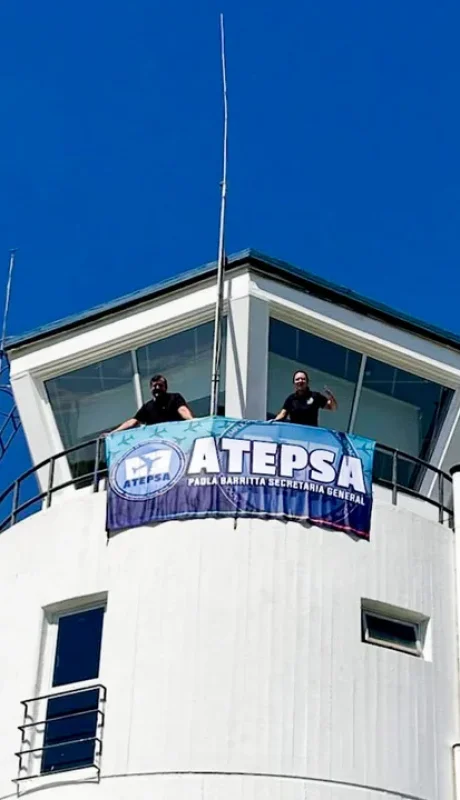 Operadores en plena protesta