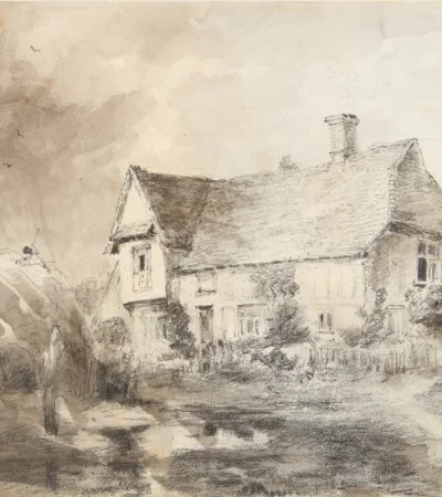 John Constable, Una casa y un pajar en Flatford (1827).