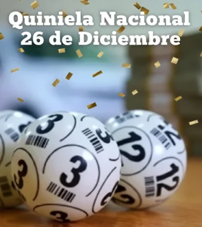 Quiniela Nacional del 26 de diciembre