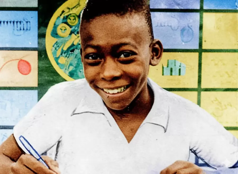 Pelé, cuando era un garotinho