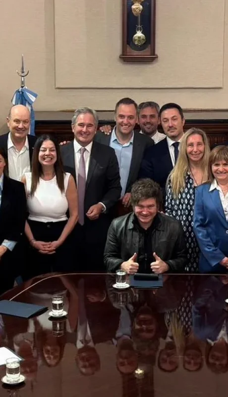 Algunos funcionarios del Gabinete de Milei