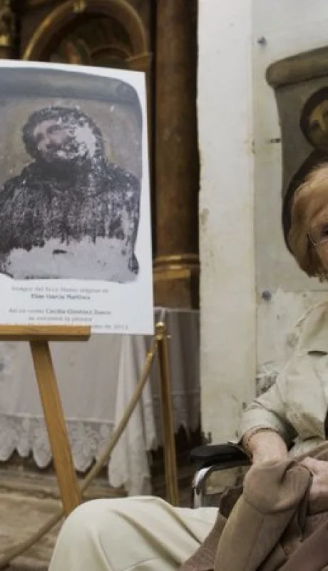 Se fue la mujer que hizo a un pueblo viral con su restauración: murió Cecilia Giménez.