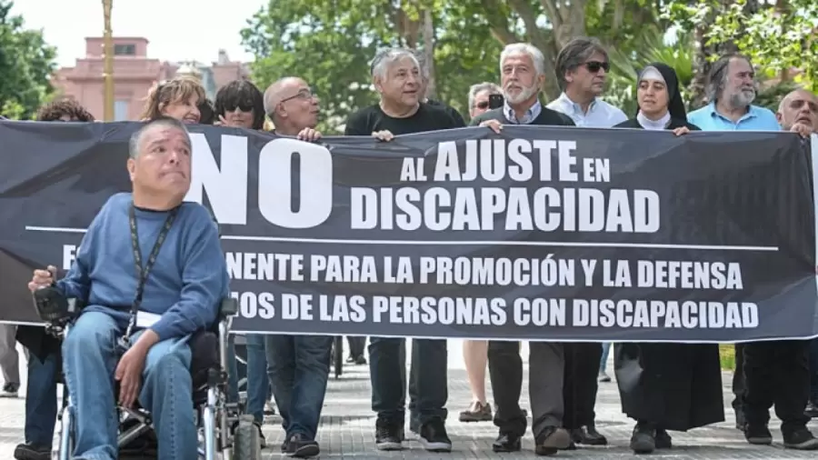 Protestas de los discapacitados