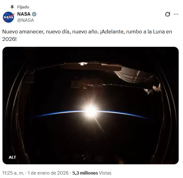 Así saludaba la NASA en su cuenta oficial: luego de 50 años, habrá una misión de regreso a la Luna.