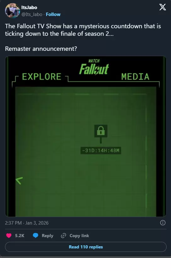 ¿Fallout 3 remastered?