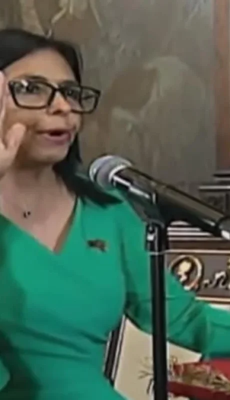 Delcy Rodríguez en su jura