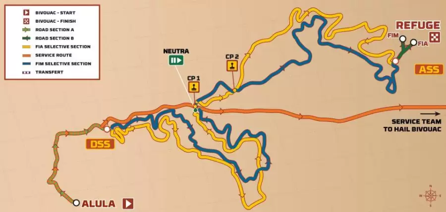 El mapa de la Etapa Maratón