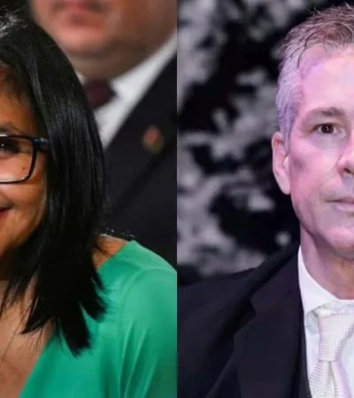 Fernando Carrillo y Delcy Rodríguez