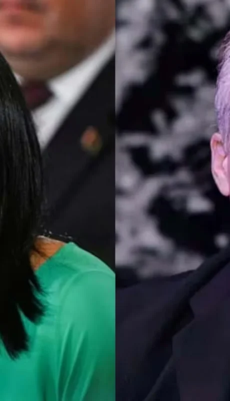 Fernando Carrillo y Delcy Rodríguez