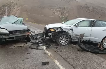 Choque frontal fatal en Ruta 7 a la altura de Horcones