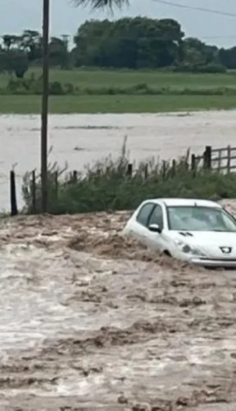 Diluvio en Salta: cayeron 90 milímetros en una hora, hay rutas cortadas y sigue el alerta amarilla