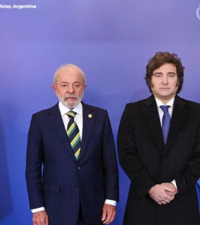 Lula da Silva y Javier Milei.