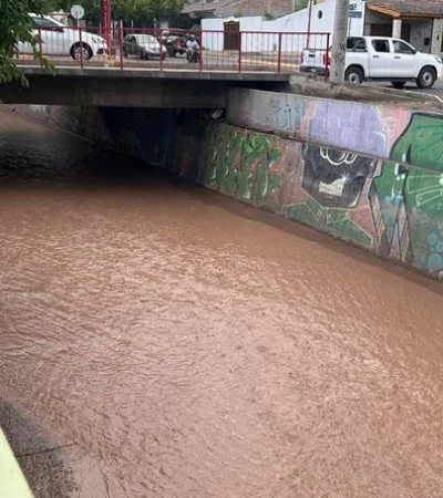 Operativo clave en el Zanjón de los Ciruelos: cortan el agua para buscar a fondo a la mujer arrastrada