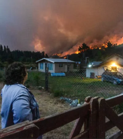 Incendio en Chubut.