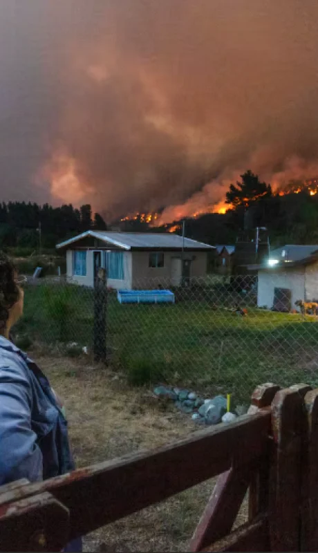 Incendio en Chubut.