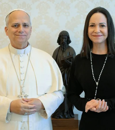 Leon XIV y María Corina Machado