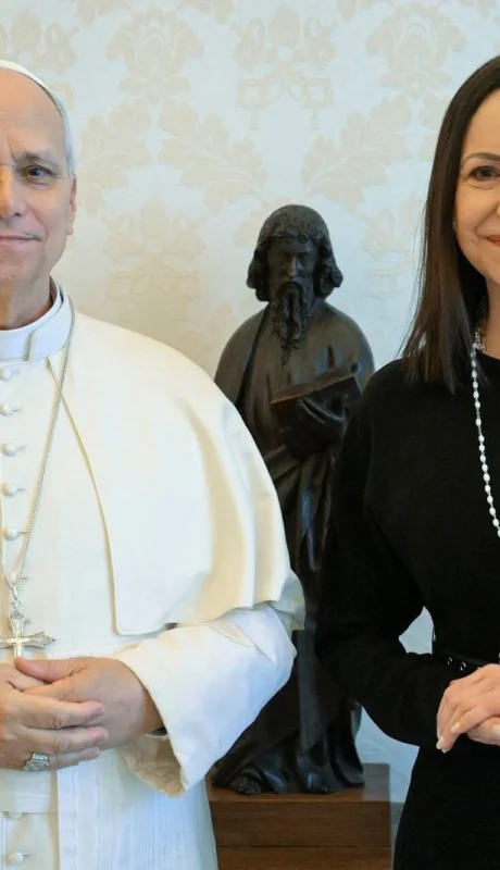 Leon XIV y María Corina Machado