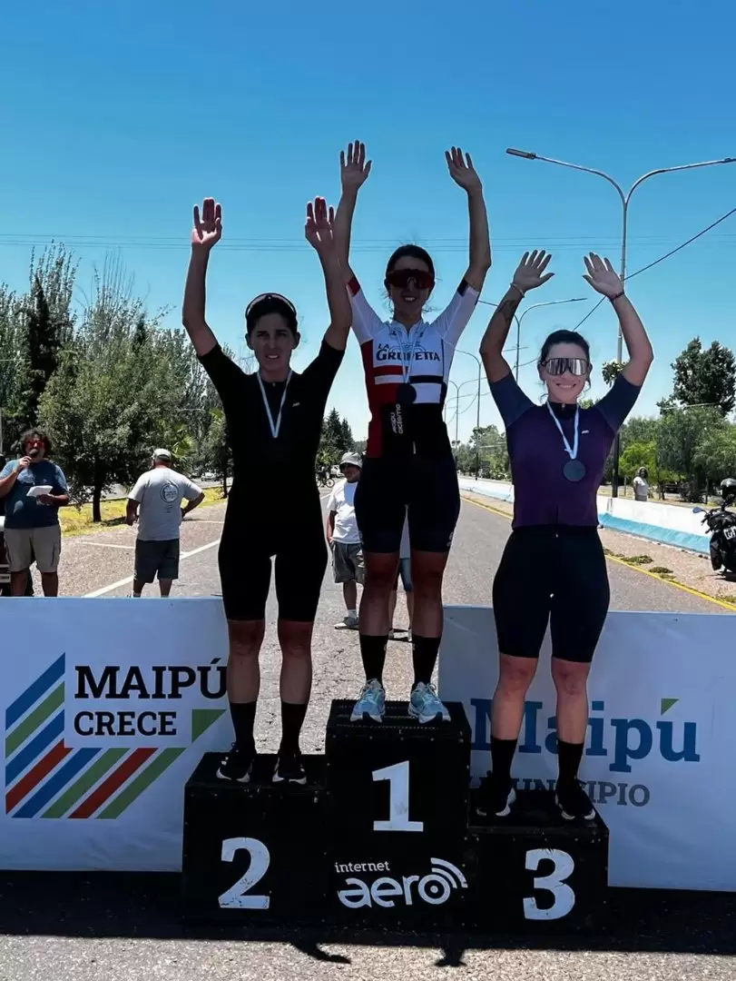 Las ciclistas se lucieron en Maipú