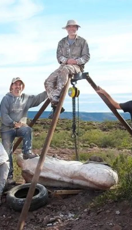 La expedición que hizo el hallazgo de los fósiles.