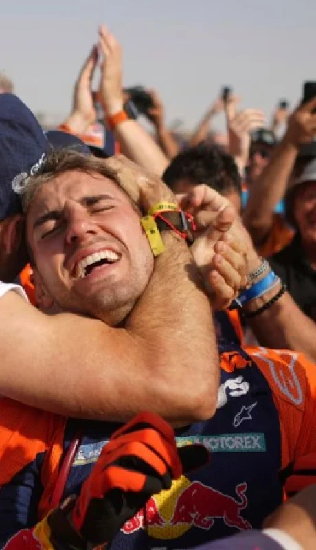 Luciano Banavidez celebró con su gente tras la victoria
